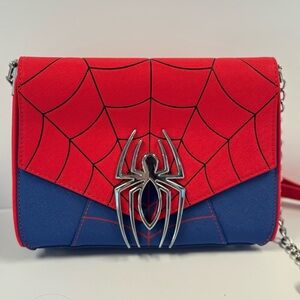 Spiderman Loungefly Red & Blue Crossbody Bag